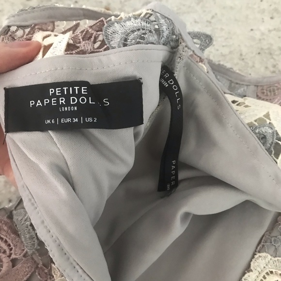 Paper Dolls Petite Premium Multi Lace Pencil Dress - Picture 7 of 7